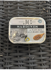1/6 sardine JG au naturel 5 baies
