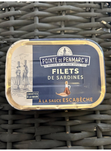Filets sard sauce escabèche & échalotes
