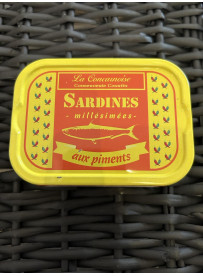 Sardine huile d'olive bio piment
