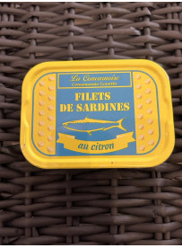 Filets de sardines huile d'olive citron