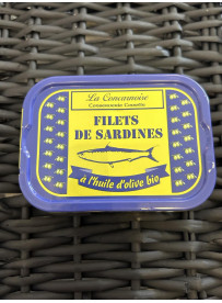 Filets de sardines huile d'olive bio