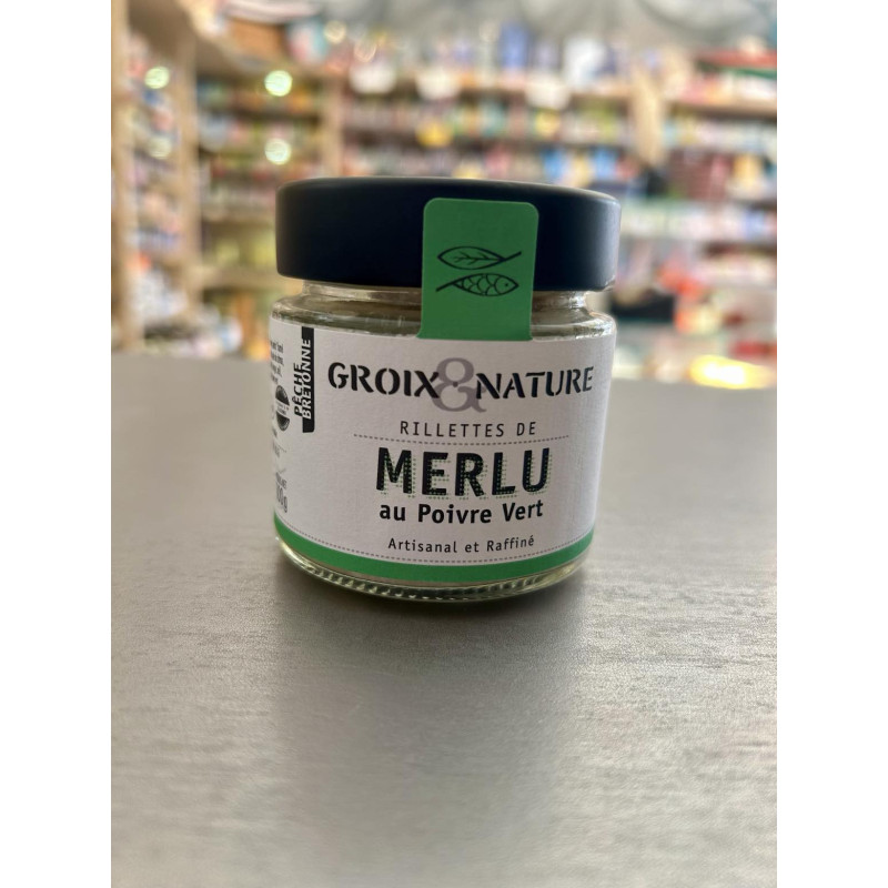 Rill de merlu poivre vert 100g