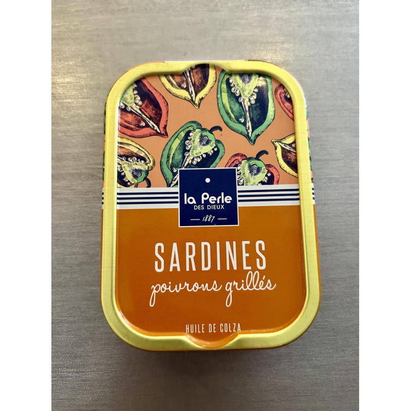 Sardines à l'huile de colza & aux poivrons grillés - LA PERLE DES DIEUX