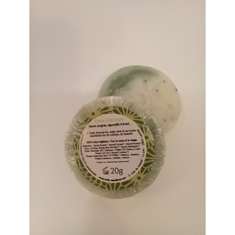 Savon 20g emballé à l'unité - ROUTE MANDARINE