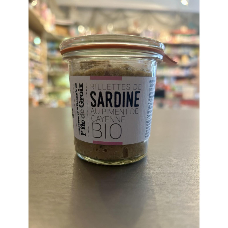 Rillettes de sardine Bio pot wek 90g - GROIX & NATURE