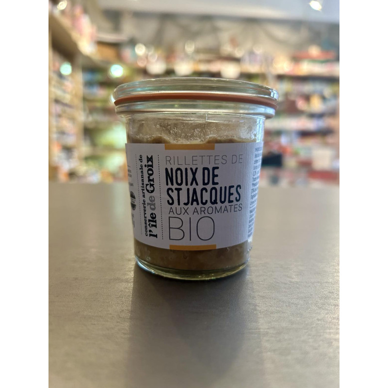 Rillettes de St-Jacques Bio pot wek 90g - GROIX & NATURE