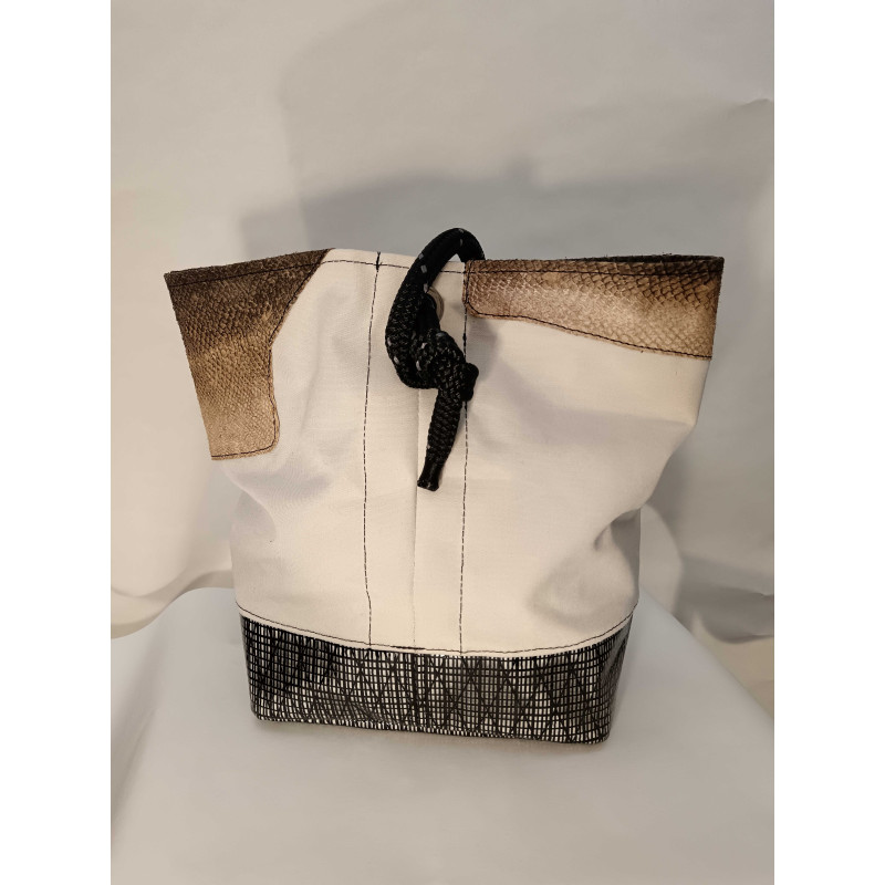 Sac seau fini cuir poisson (N12-325) - MALIZENN