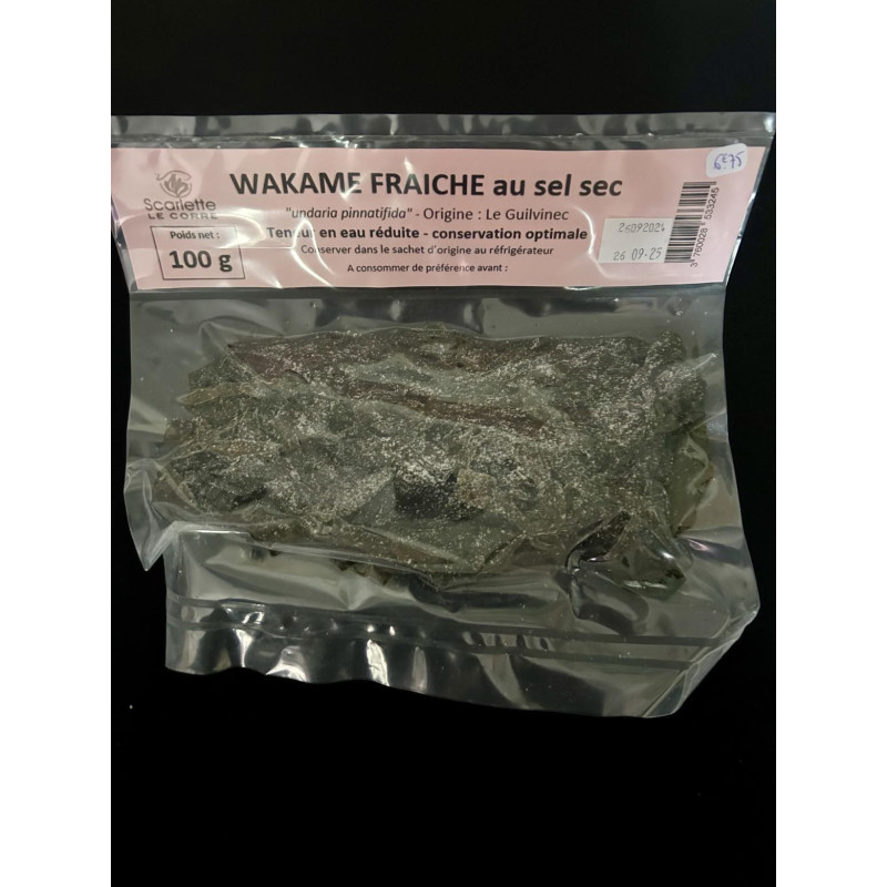Wakamé 100g - Algue fraîche salée - SCARLETTE LE CORRE