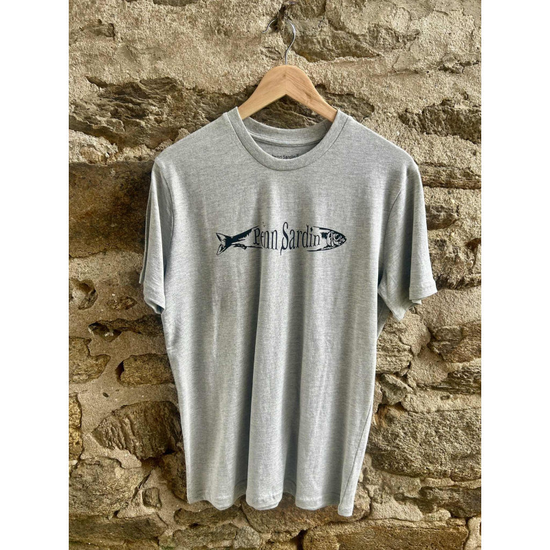 T-Shirt Penn Sardin Light Heather Grey - PENN SARDIN