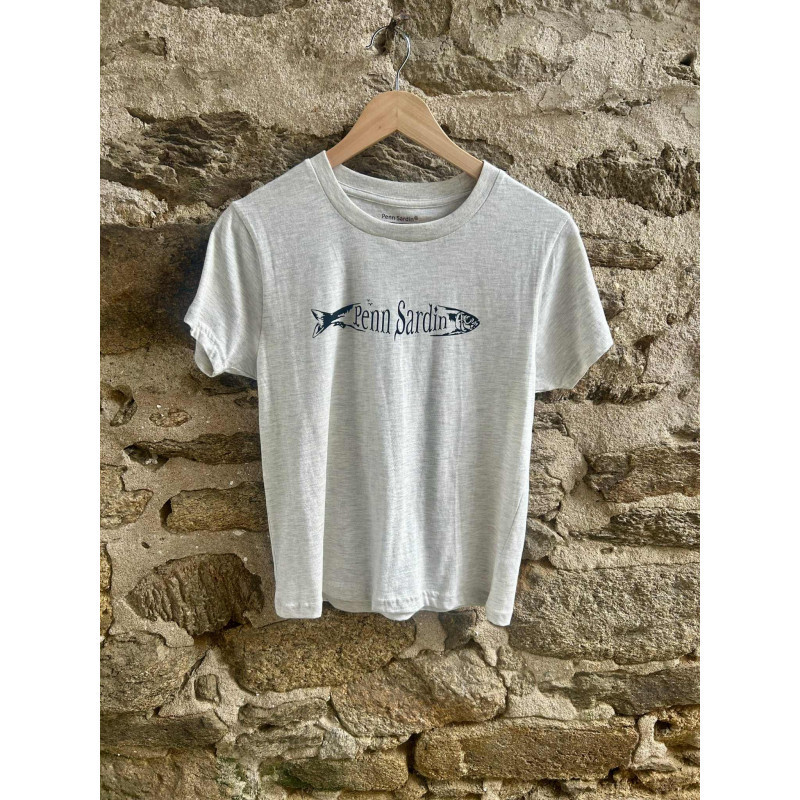 T-Shirt Penn Sardin Beige Heather Grey - PENN SARDIN