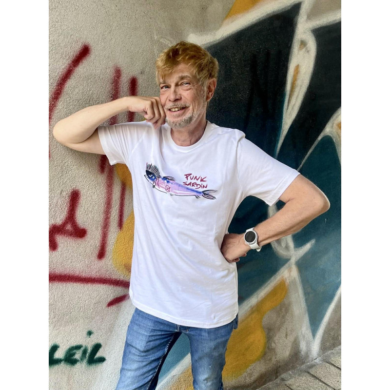 T-shirt Punk Sardin Violet - PENN SARDIN