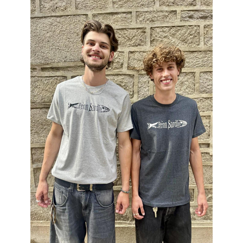 T-Shirt Penn Sardin Light Heather Grey - PENN SARDIN