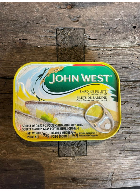 JOHN WEST Filets de sardines tournesol