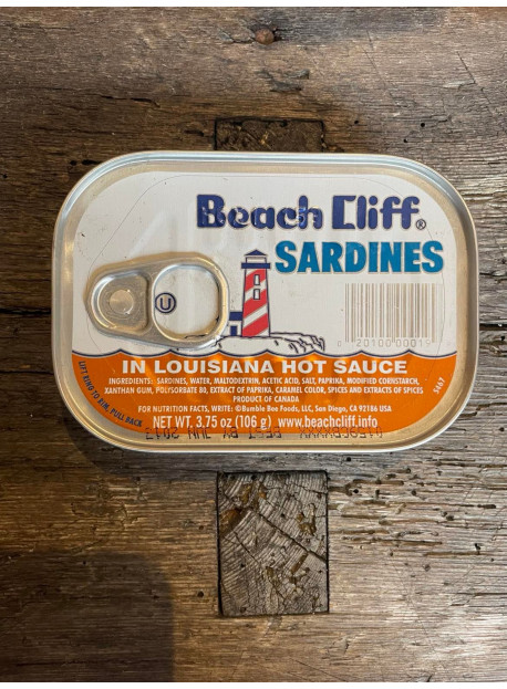 BEACH CLIFF Sardines sauce piquante Louisianne