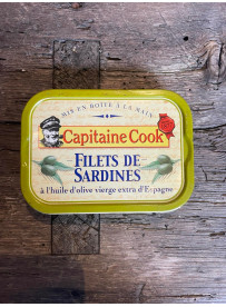 Capitaine Cook Filets de sardines huile d'olive d'Espagne