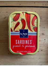 Sardines à l'huile d'olive, piment & poivrons