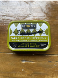 Sardines La Bonne Mer du pêcheur citron, ail & persil Bio